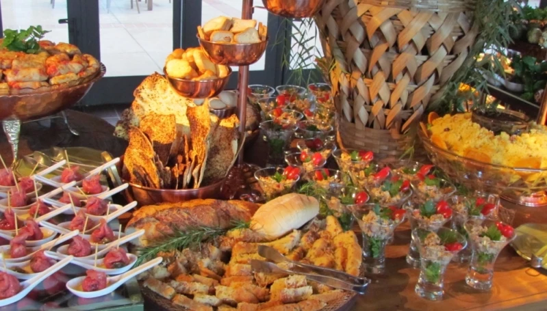 buffet de casamento simples